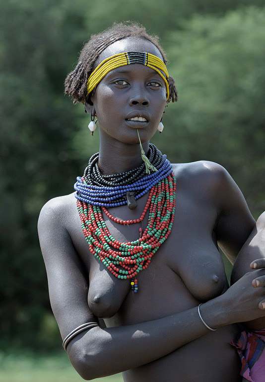 молодая африканская мама